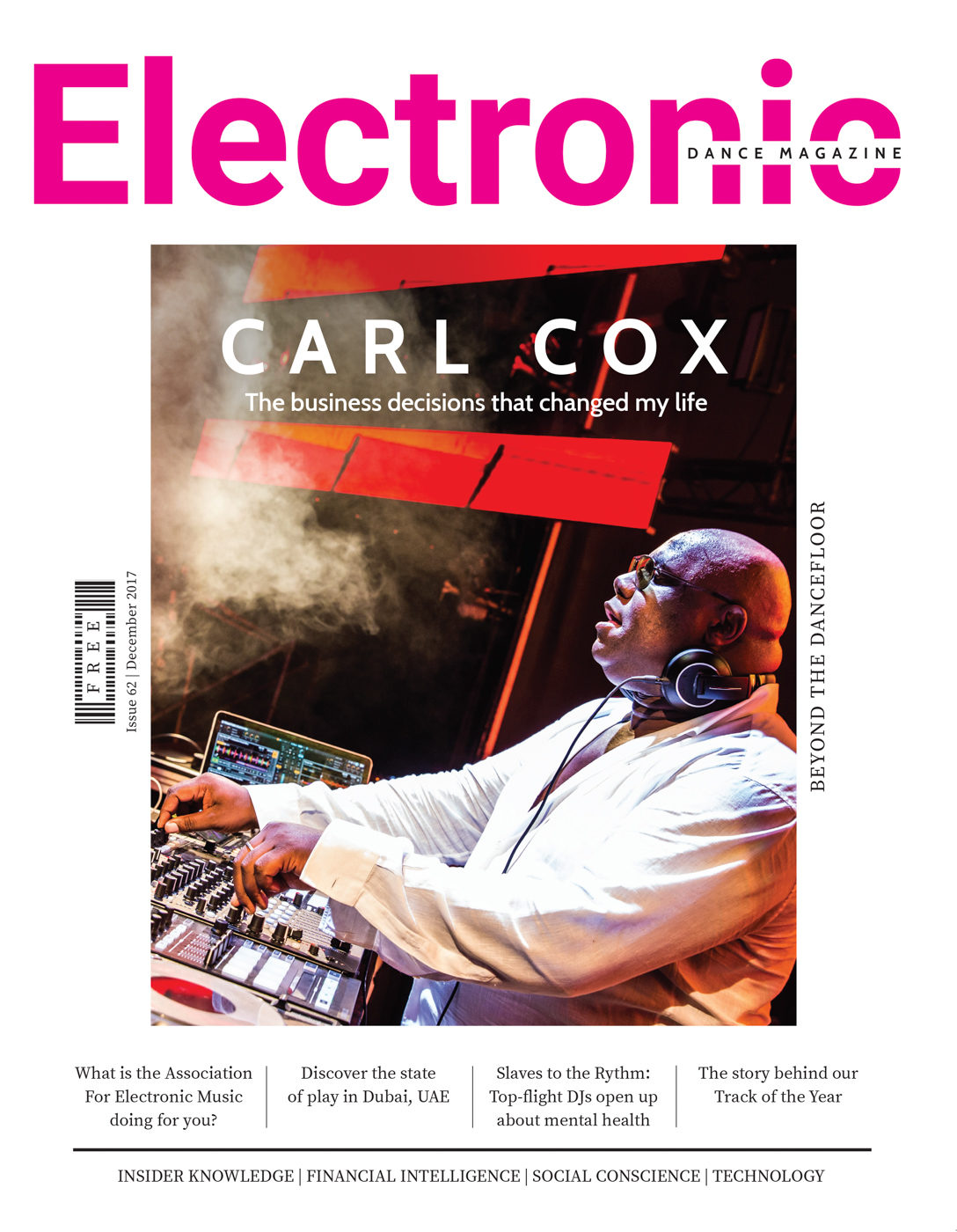 Electronic Music Magazine Cover Carl Cox