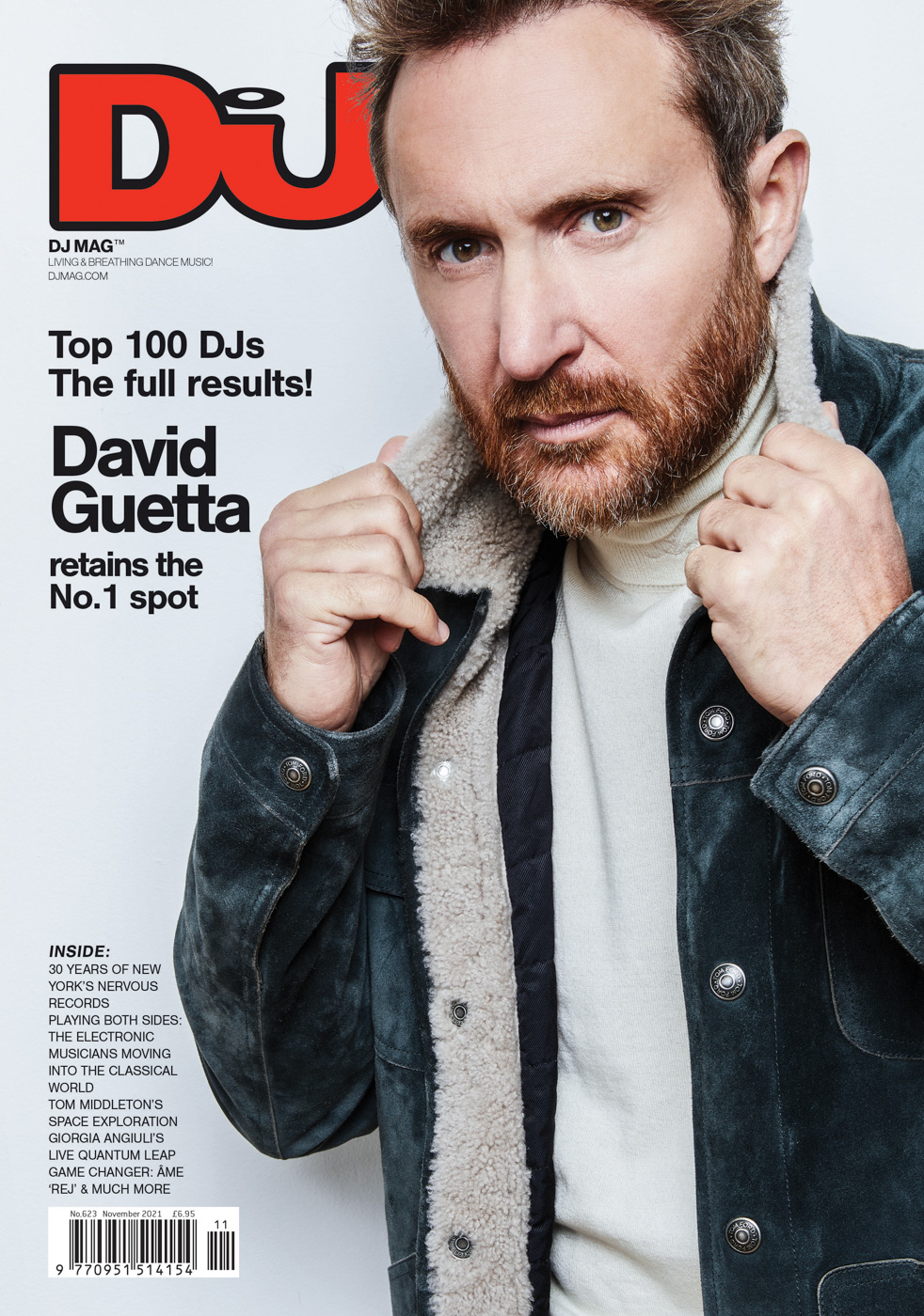 DJ Mag - Top 100 Winners Cover - David Guetta